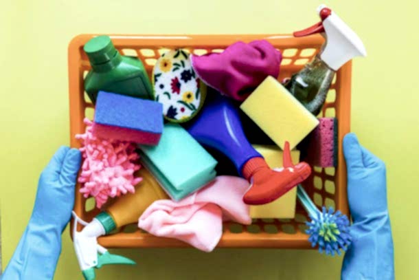 Ev temizliği hizmeti için aletler